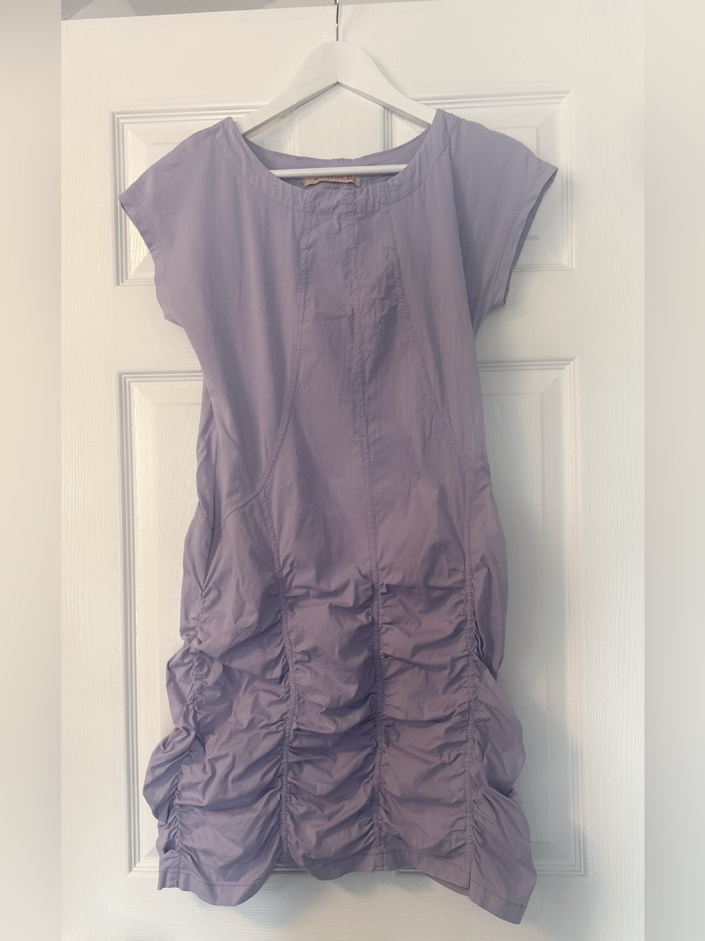 XCVI Wearables Aviana Ruched Mini Dress - Light Purple / Lavender - Size S